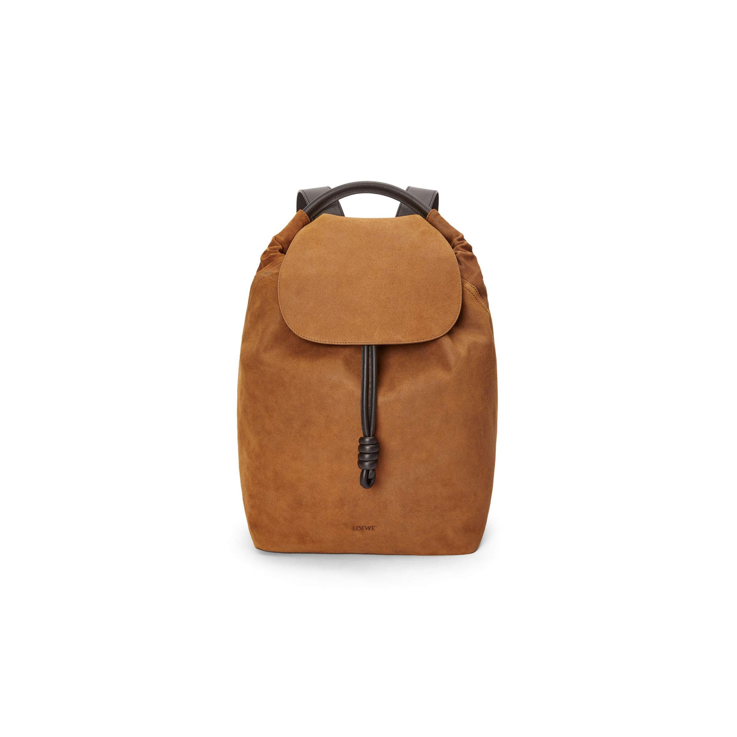 L0ew* flamenco backpack in pressed suede b411flkx02 (40*36*16cm)